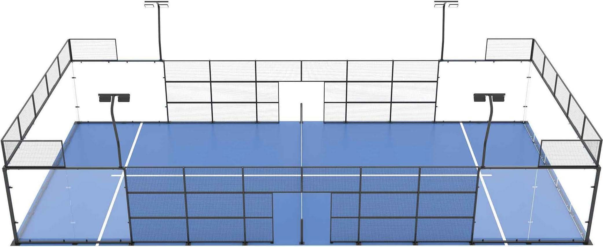 Panoramic padel court