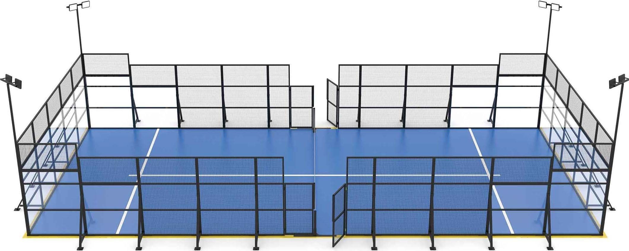 Portable modular padel court