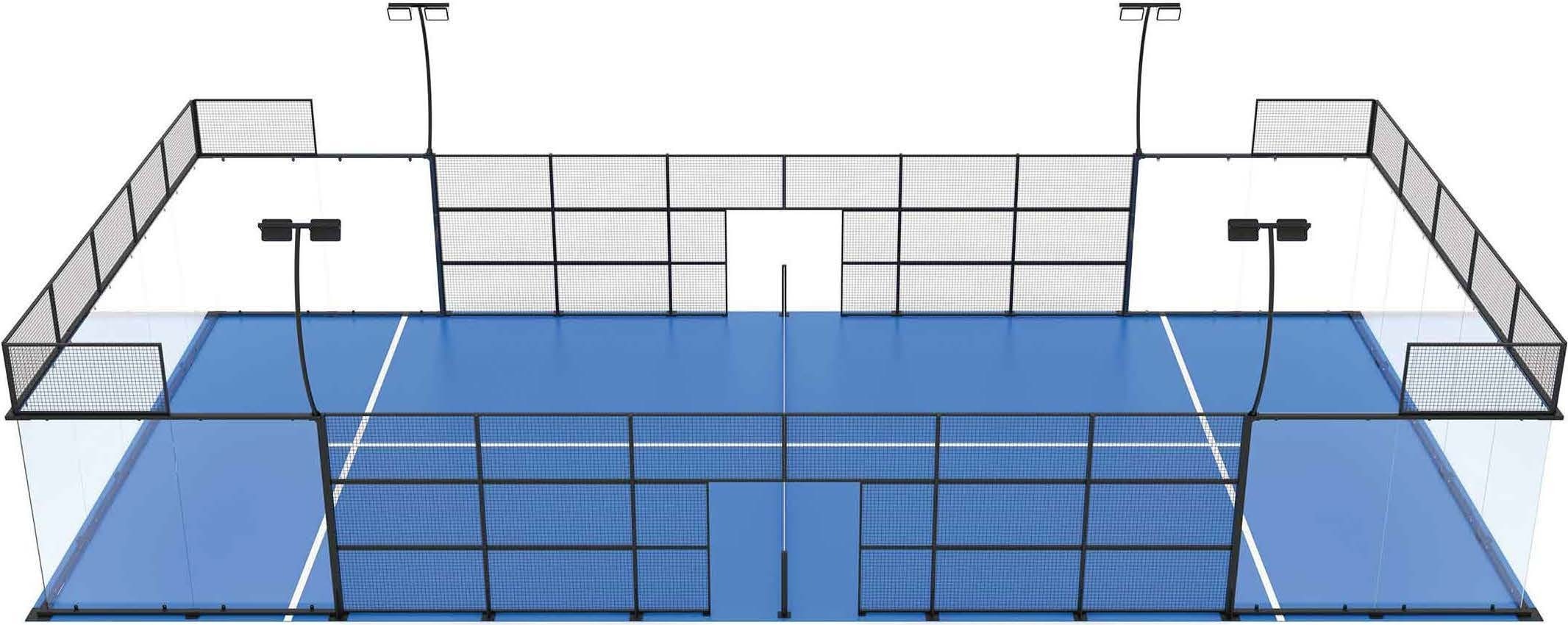 Ultra panoramic padel court